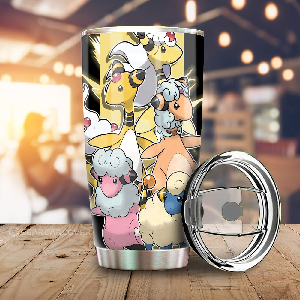 Ampharos Tumbler Cup Custom Car Accessories For Fans - Gearcarcover - 1