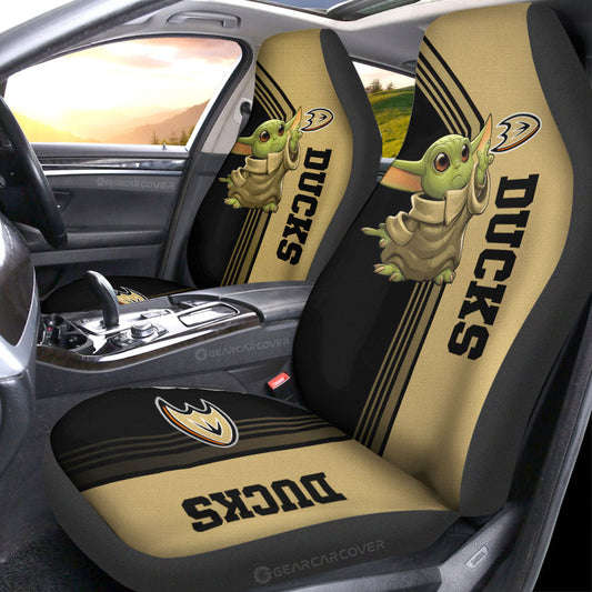 Anaheim Ducks Car Seat Covers Baby Yoda Car Accessories - Gearcarcover - 1