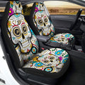 Anaheim Ducks Car Seat Covers Custom Sugar Skull Car Accessories - Gearcarcover - 2