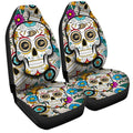 Anaheim Ducks Car Seat Covers Custom Sugar Skull Car Accessories - Gearcarcover - 3