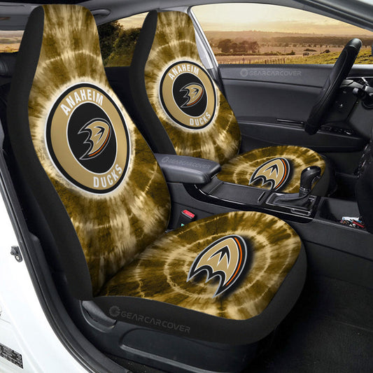 Anaheim Ducks Car Seat Covers Custom Tie Dye Car Accessories - Gearcarcover - 2