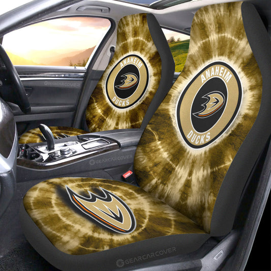 Anaheim Ducks Car Seat Covers Custom Tie Dye Car Accessories - Gearcarcover - 1
