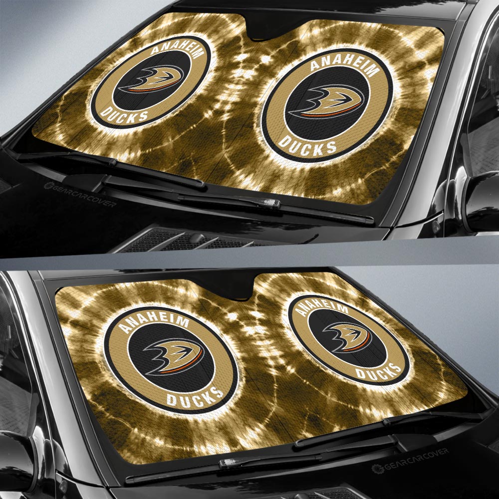 Anaheim Ducks Car Sunshade Custom Tie Dye Car Accessories - Gearcarcover - 2