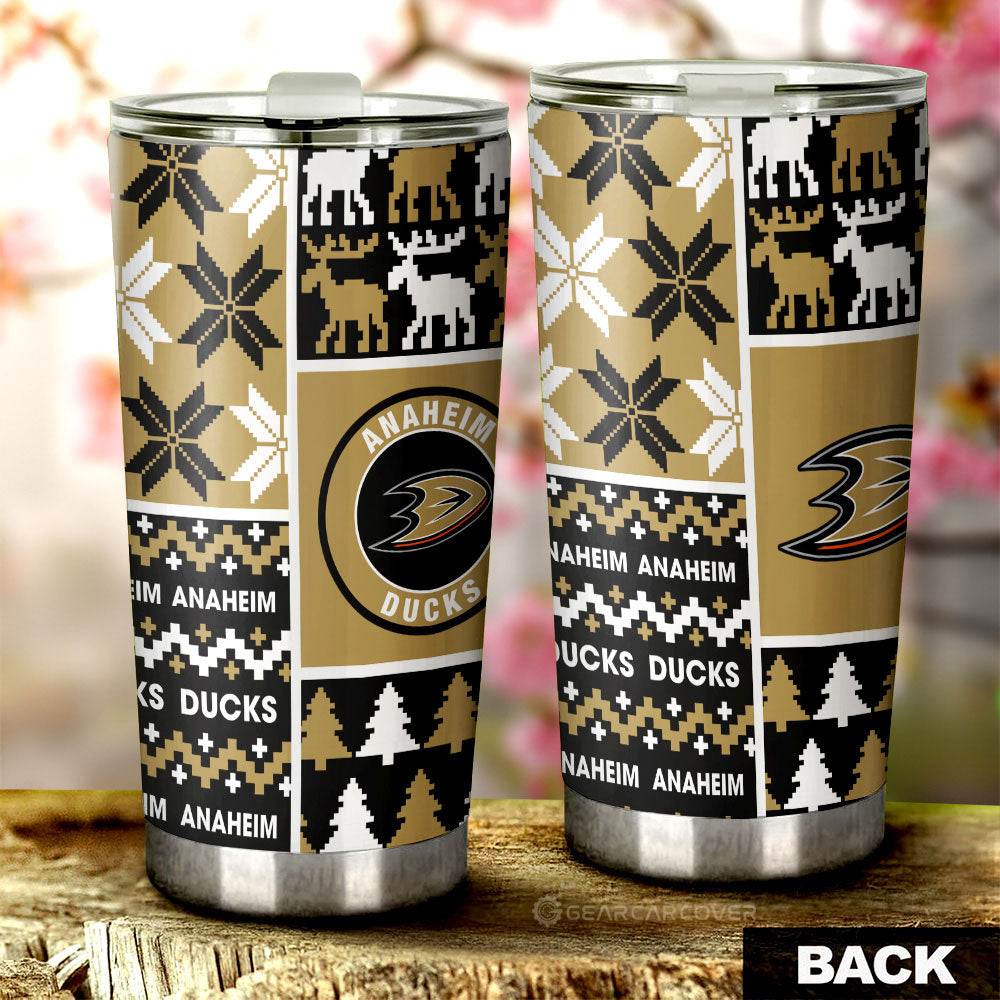 Anaheim Ducks Tumbler Cup Custom Ugly Style Car Accessories - Gearcarcover - 2