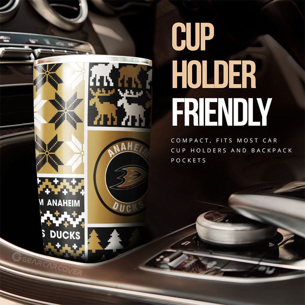 Anaheim Ducks Tumbler Cup Custom Ugly Style Car Accessories - Gearcarcover - 3