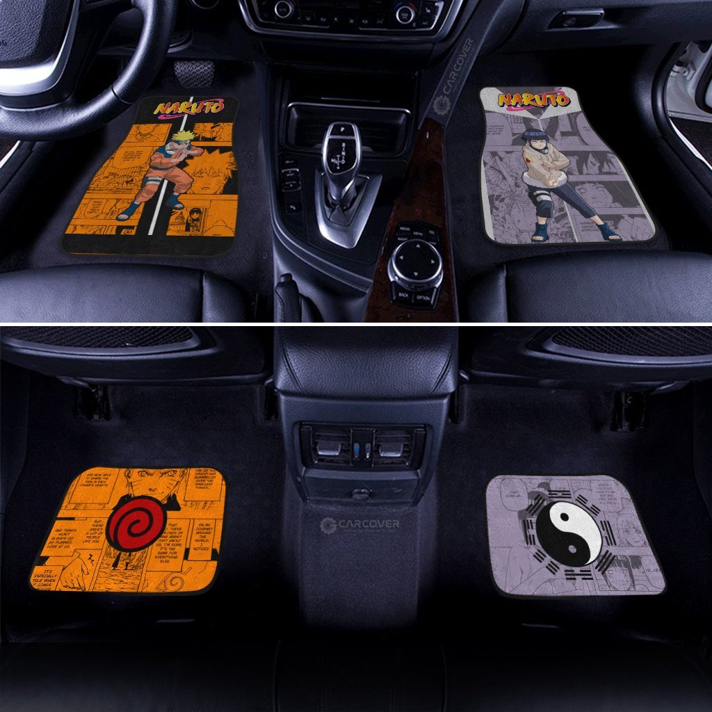 And Hinata Car Floor Mats Custom Anime Car Interior Accessories - Gearcarcover - 3