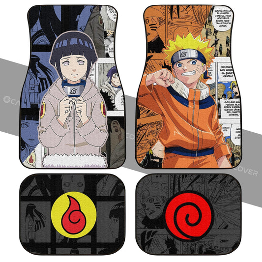 And Hinata Car Floor Mats Custom Anime Mix Manga Car Interior Accessories - Gearcarcover - 2