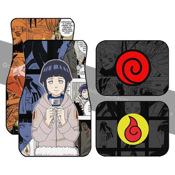 And Hinata Car Floor Mats Custom Anime Mix Manga Car Interior Accessories - Gearcarcover - 1