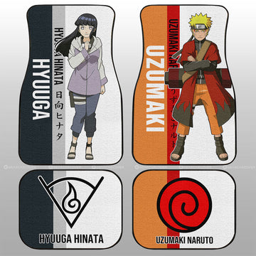 And Hinata Car Floor Mats Custom Car Accessories For Fans - Gearcarcover - 1