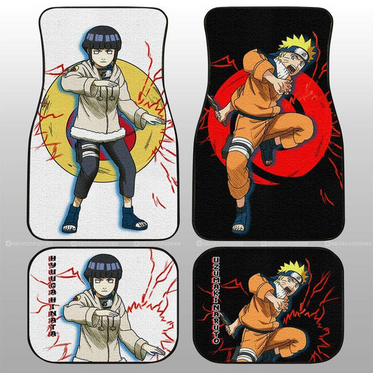 And Hinata Car Floor Mats Custom For Anime Fans - Gearcarcover - 1
