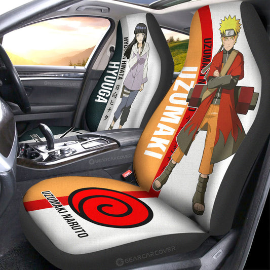 And Hinata Car Seat Covers Custom Anime Car Accessories For Fans - Gearcarcover - 2