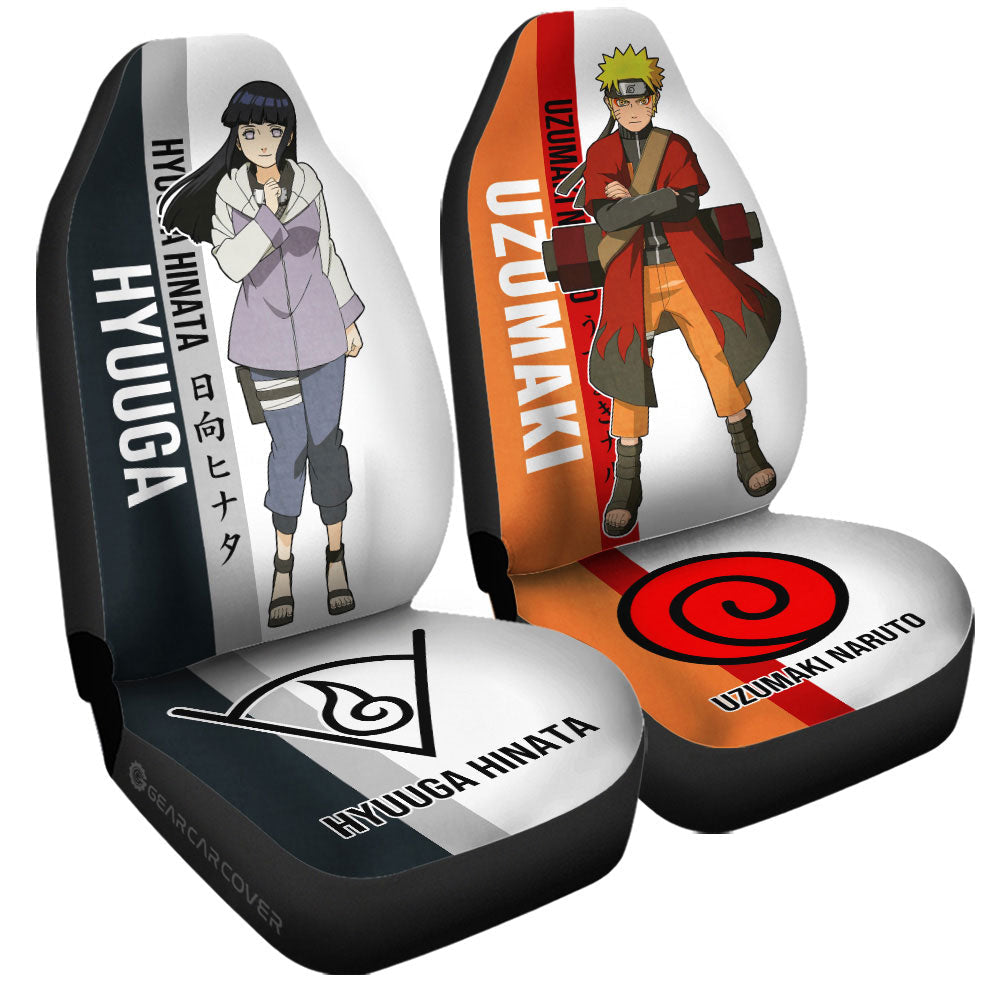 And Hinata Car Seat Covers Custom Anime Car Accessories For Fans - Gearcarcover - 3