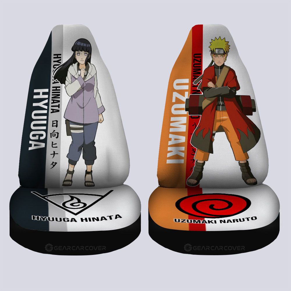 And Hinata Car Seat Covers Custom Anime Car Accessories For Fans - Gearcarcover - 4