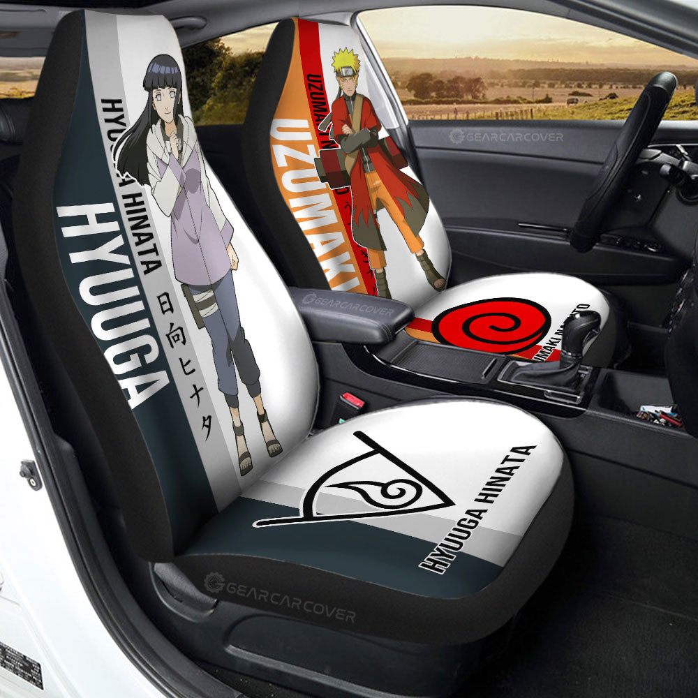 And Hinata Car Seat Covers Custom Anime Car Accessories For Fans - Gearcarcover - 1