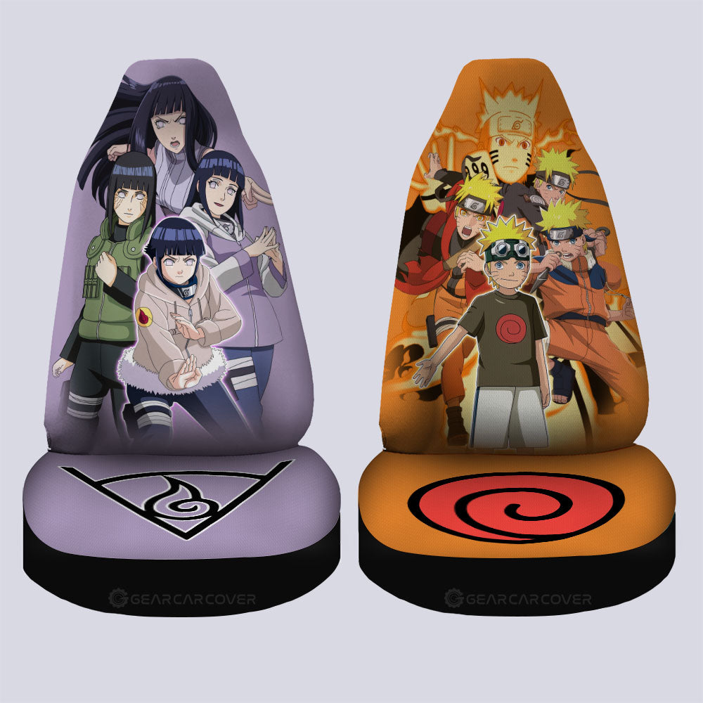 And Hinata Car Seat Covers Custom Anime Car Accessories - Gearcarcover - 4