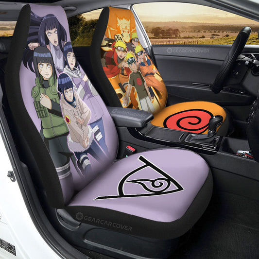 And Hinata Car Seat Covers Custom Anime Car Accessories - Gearcarcover - 1