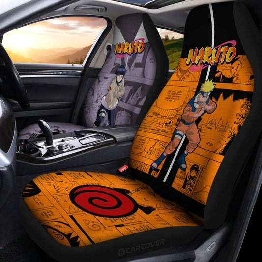 And Hinata Car Seat Covers Custom Anime Car Interior Accessories - Gearcarcover - 2