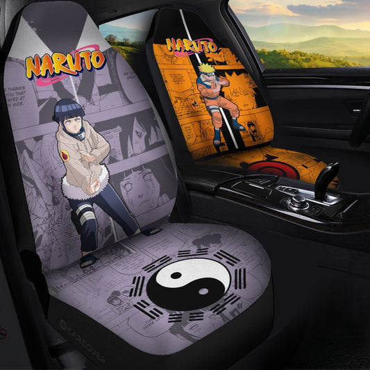 And Hinata Car Seat Covers Custom Anime Car Interior Accessories - Gearcarcover - 1