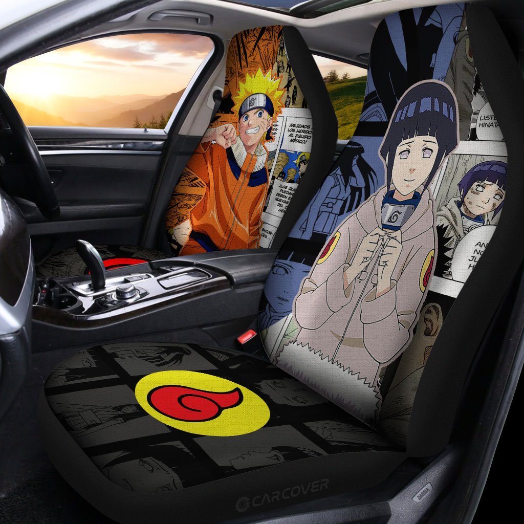And Hinata Car Seat Covers Custom Anime Mix Manga Car Interior Accessories - Gearcarcover - 2