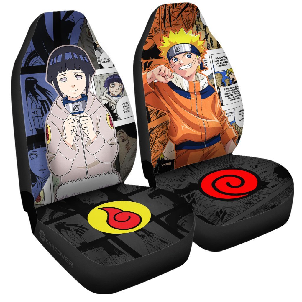 And Hinata Car Seat Covers Custom Anime Mix Manga Car Interior Accessories - Gearcarcover - 3