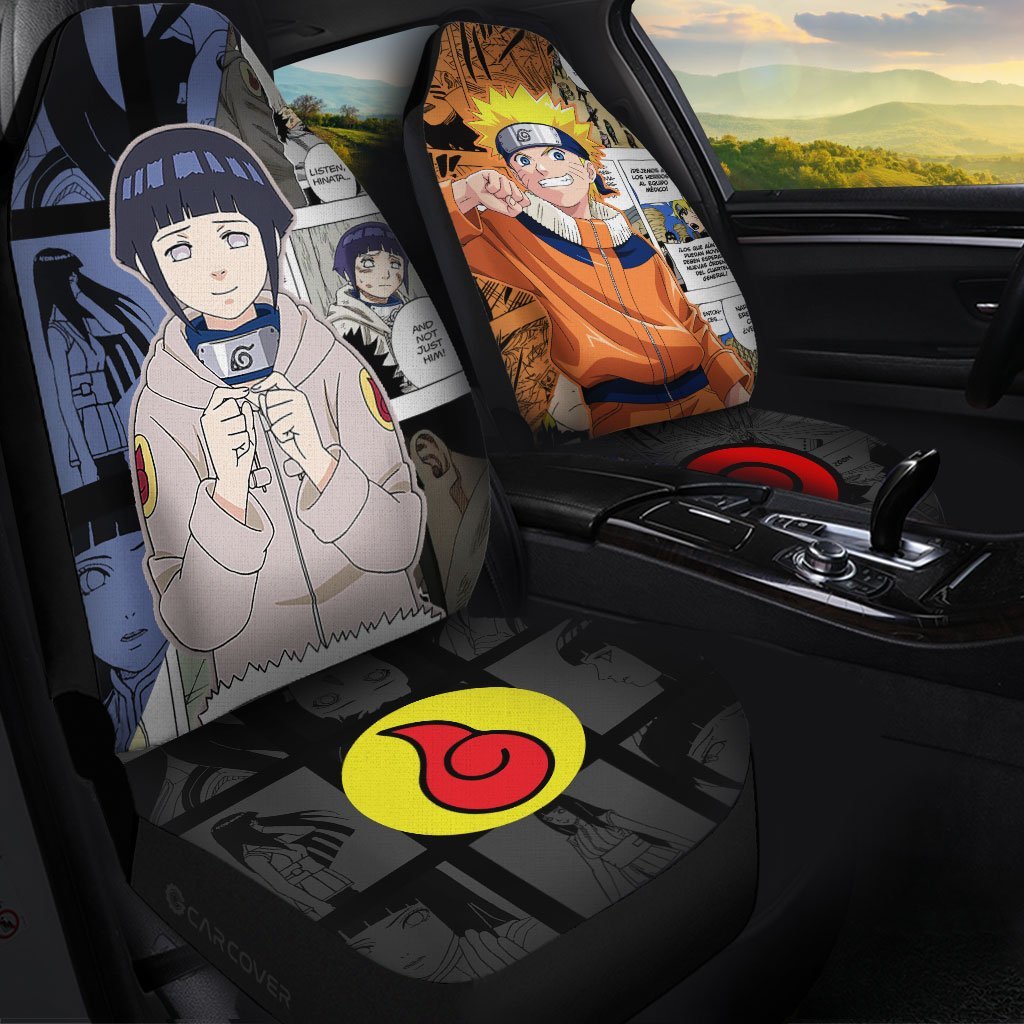 And Hinata Car Seat Covers Custom Anime Mix Manga Car Interior Accessories - Gearcarcover - 1