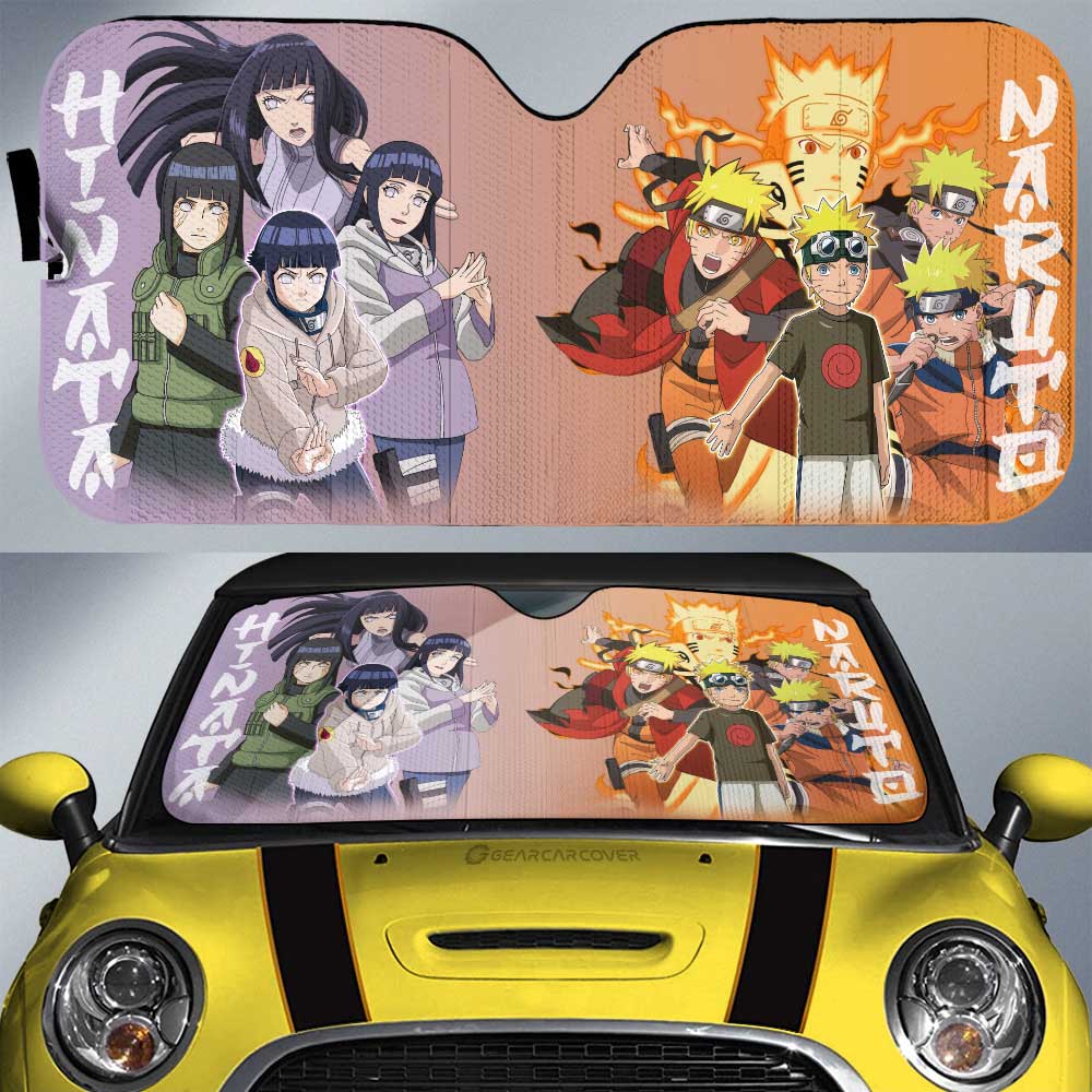And Hinata Car Sunshade Custom Anime Car Accessories - Gearcarcover - 1