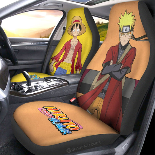And Monkey D Luffy Car Seat Covers Custom Main Heros - Gearcarcover - 2