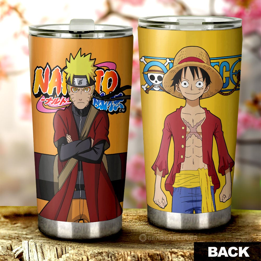 And Monkey D Luffy Tumbler Cup Custom Main Anime Heros - Gearcarcover - 1