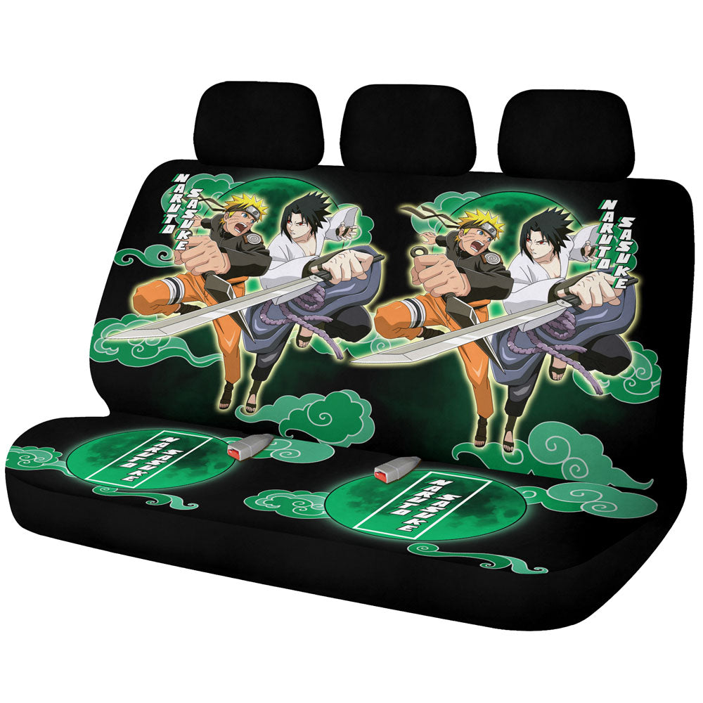 And Sasuke Car Back Seat Covers Custom Anime Car Accessories - Gearcarcover - 1