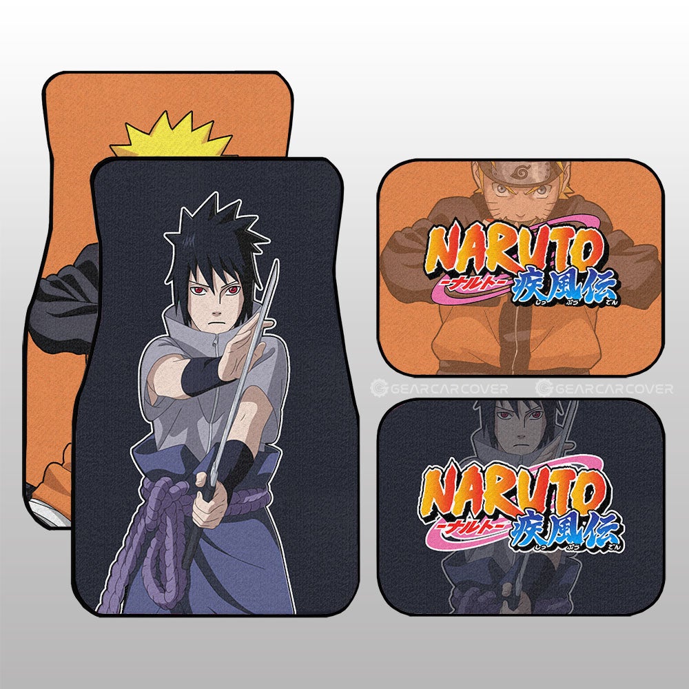 And Sasuke Car Floor Mats Custom Anime - Gearcarcover - 2