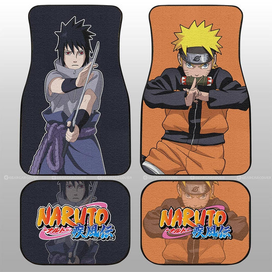 And Sasuke Car Floor Mats Custom Anime - Gearcarcover - 1