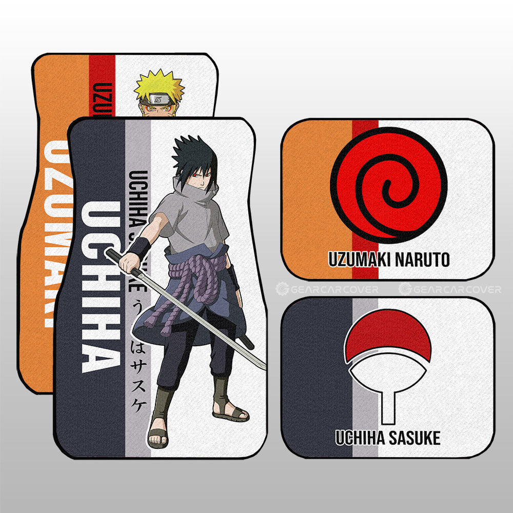 And Sasuke Car Floor Mats Custom Car Accessories For Fans - Gearcarcover - 2