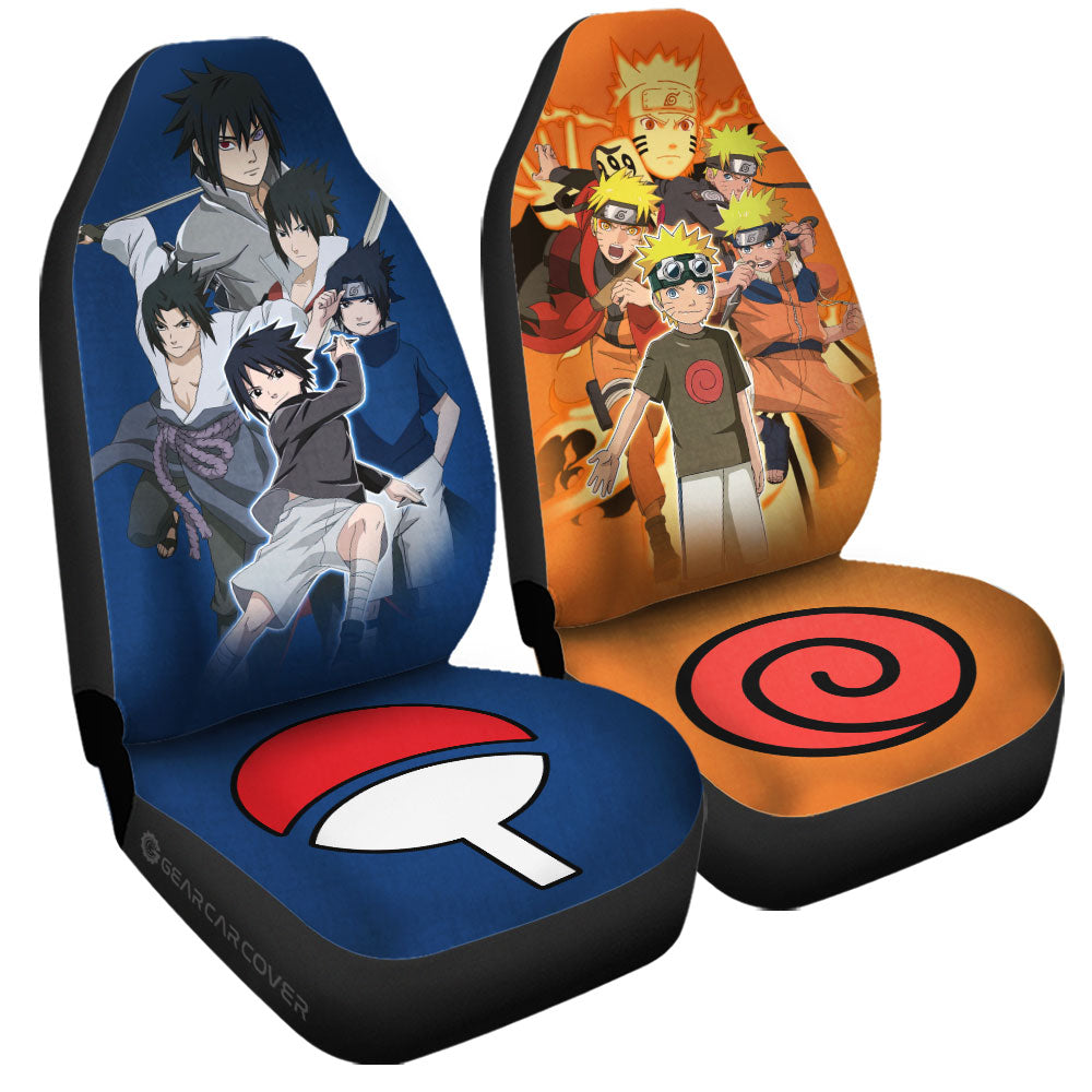 And Sasuke Car Seat Covers Custom Anime Car Accessories - Gearcarcover - 3