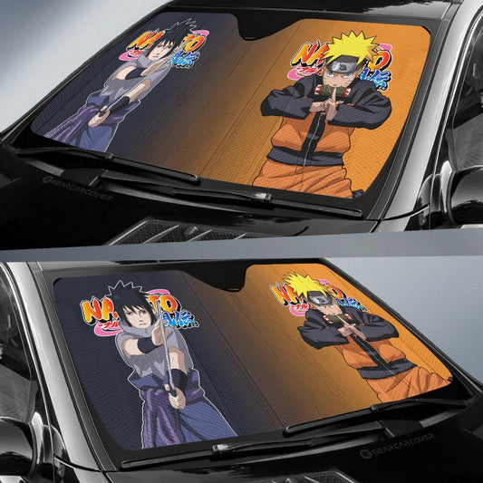 And Sasuke Car Sunshade Custom Anime - Gearcarcover - 2