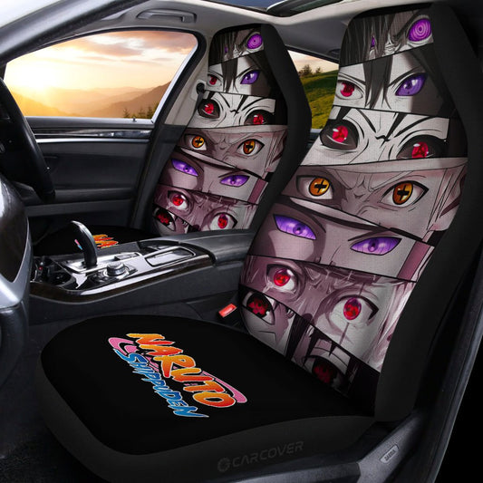 And Sharingan Eyes Car Seat Covers Custom Anime Car Accessories - Gearcarcover - 2
