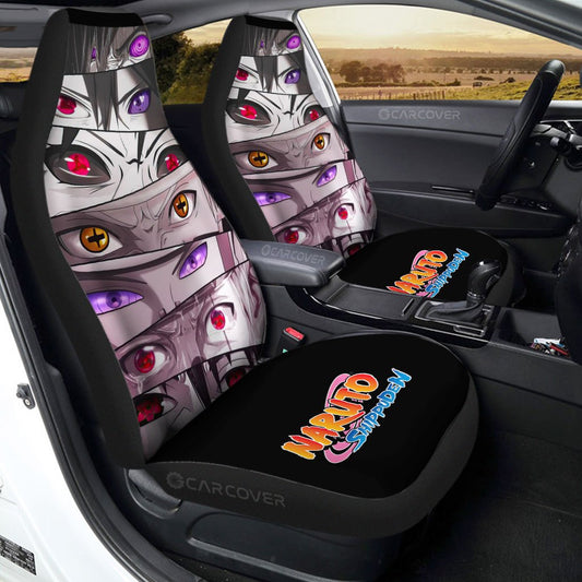 And Sharingan Eyes Car Seat Covers Custom Anime Car Accessories - Gearcarcover - 1