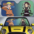 And Tanjiro Car Sunshade Custom Demon Slayer Anime Car Accessories - Gearcarcover - 1