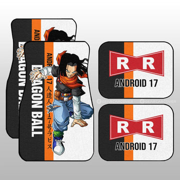 Android 17 Car Floor Mats Custom Car Accessories For Fans - Gearcarcover - 1