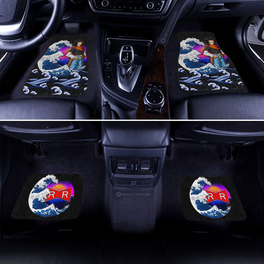 Android 17 Car Floor Mats Custom Dragon Ball Car Interior Accessories - Gearcarcover - 2