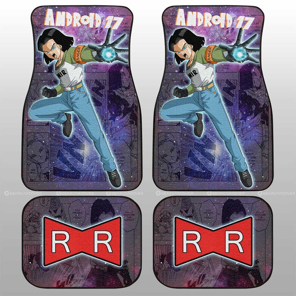 Android 17 Car Floor Mats Custom Galaxy Style Car Accessories - Gearcarcover - 2