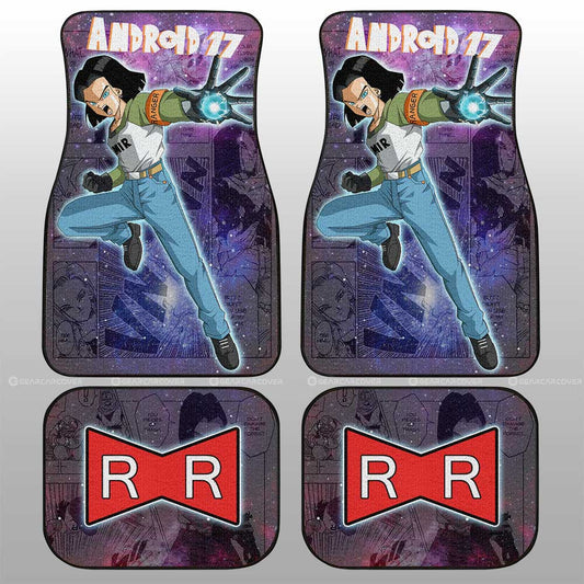 Android 17 Car Floor Mats Custom Galaxy Style Car Accessories - Gearcarcover - 2