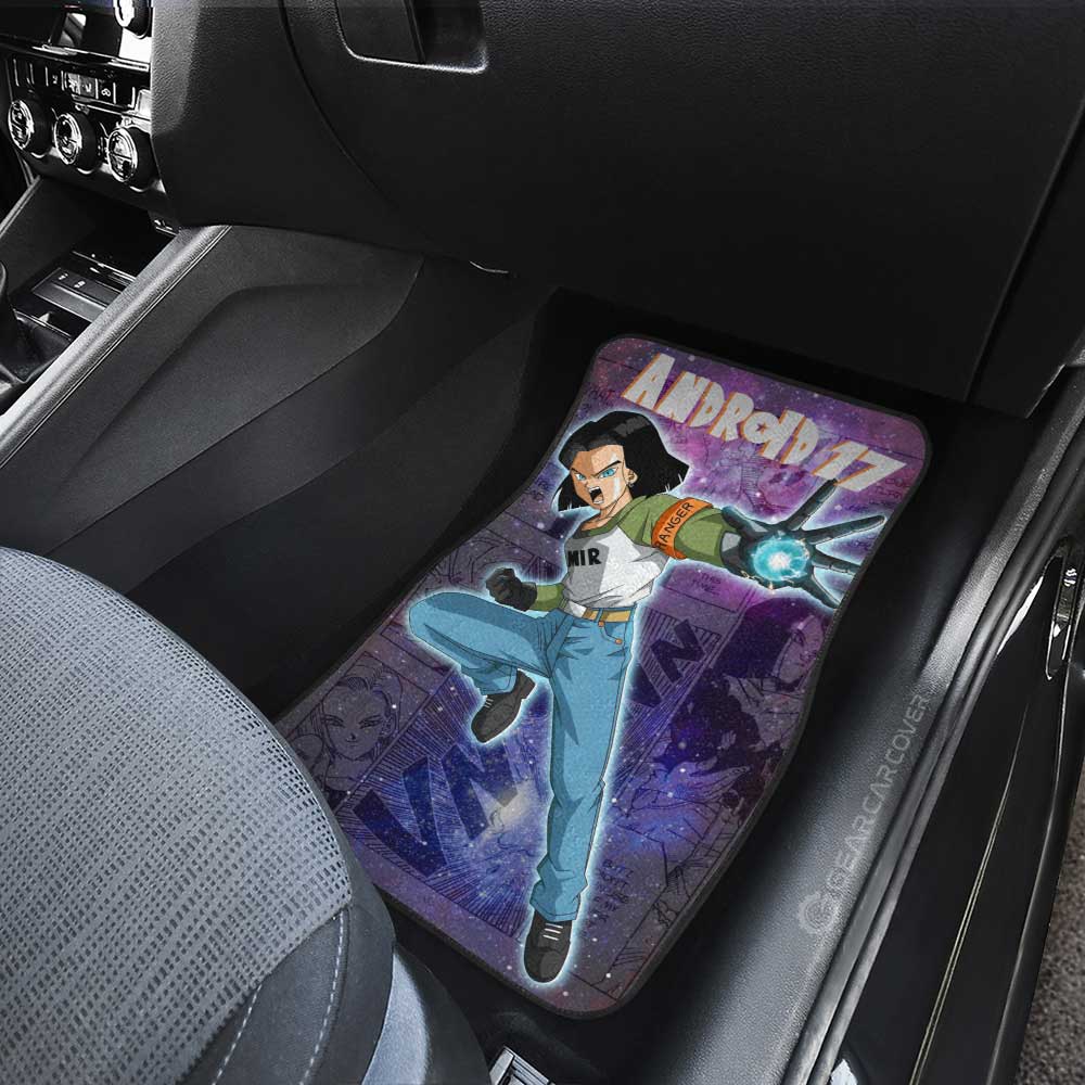 Android 17 Car Floor Mats Custom Galaxy Style Car Accessories - Gearcarcover - 4
