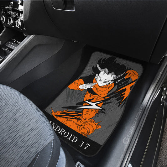 Android 17 Car Floor Mats Custom Manga Color Style - Gearcarcover - 2