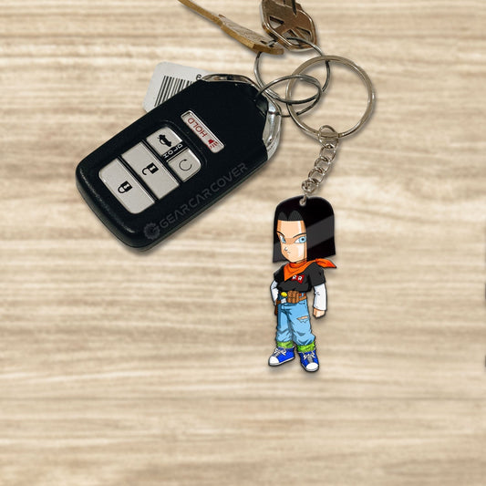 Android 17 Keychain Custom Car Accessories - Gearcarcover - 1