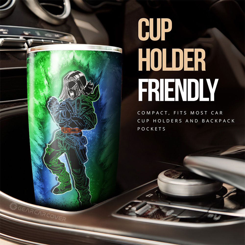 Android 17 Tumbler Cup Custom Anime Car Accessories - Gearcarcover - 3