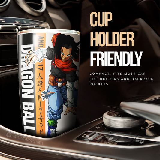 Android 17 Tumbler Cup Custom Car Accessories For Fans - Gearcarcover - 2