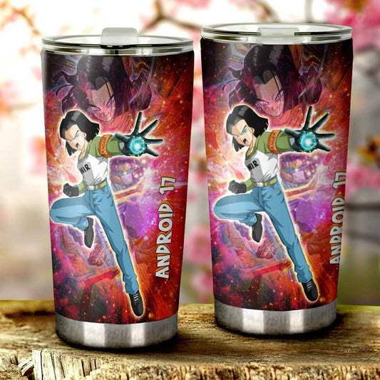Android 17 Tumbler Cup Custom Car Accessories - Gearcarcover - 2