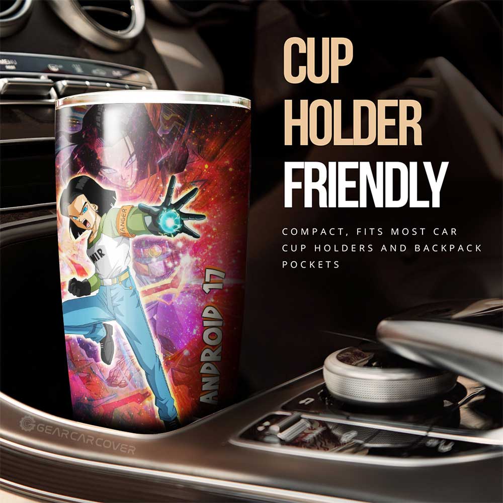Android 17 Tumbler Cup Custom Car Accessories - Gearcarcover - 3