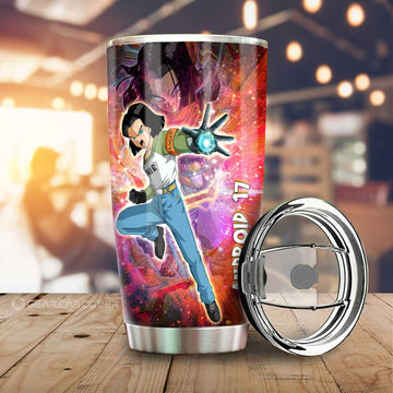 Android 17 Tumbler Cup Custom Car Accessories - Gearcarcover - 1