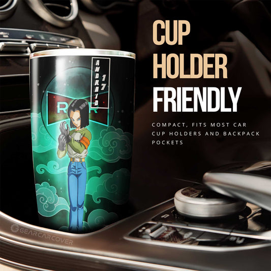 Android 17 Tumbler Cup Custom Car Interior Accessories - Gearcarcover - 2